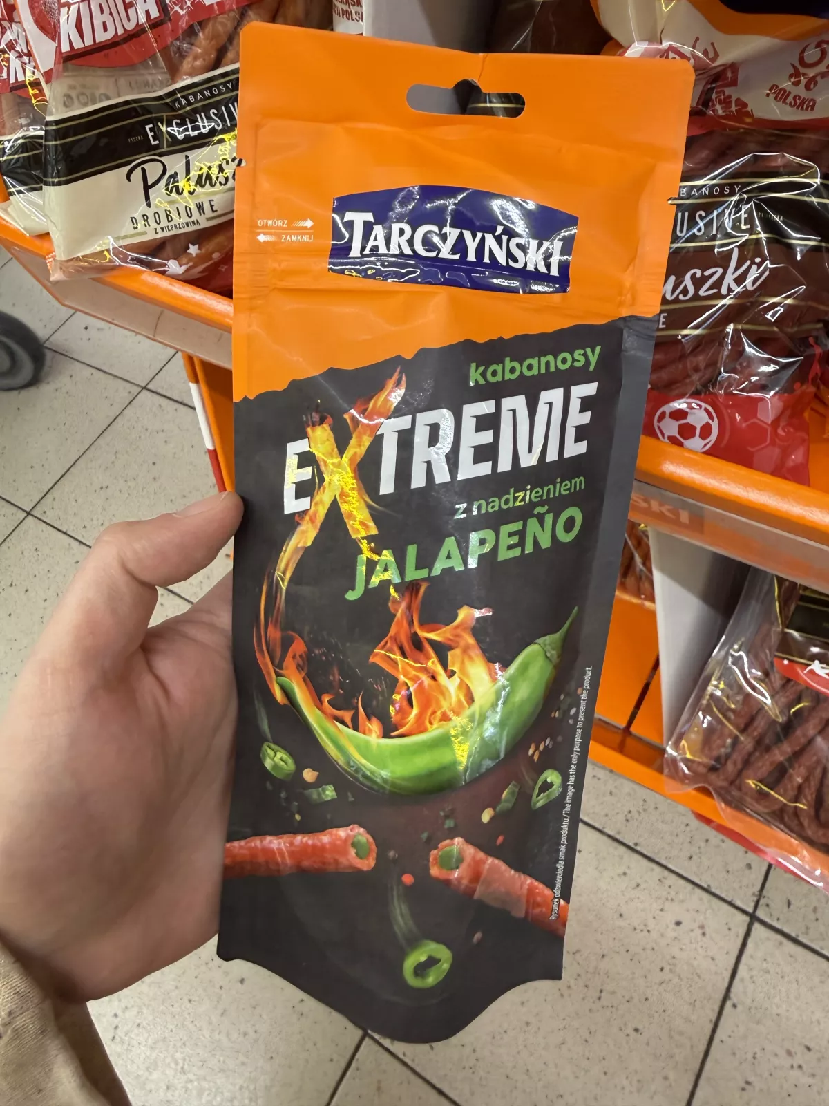 Tarczyński Kabanosy Extreme z nadzieniem Jalapeño | 95g