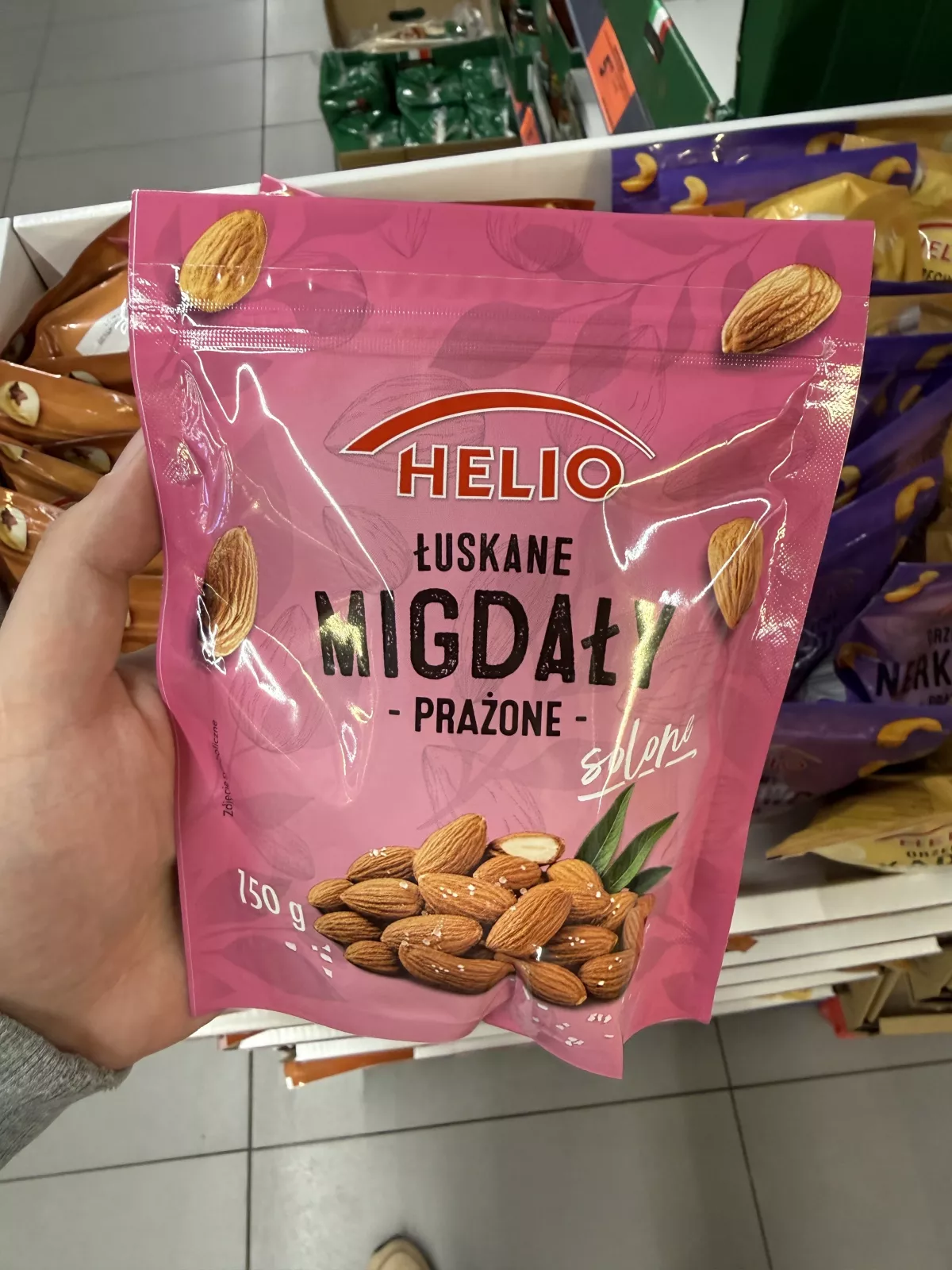 Helio Łuskane migdały prażone solone | 150g