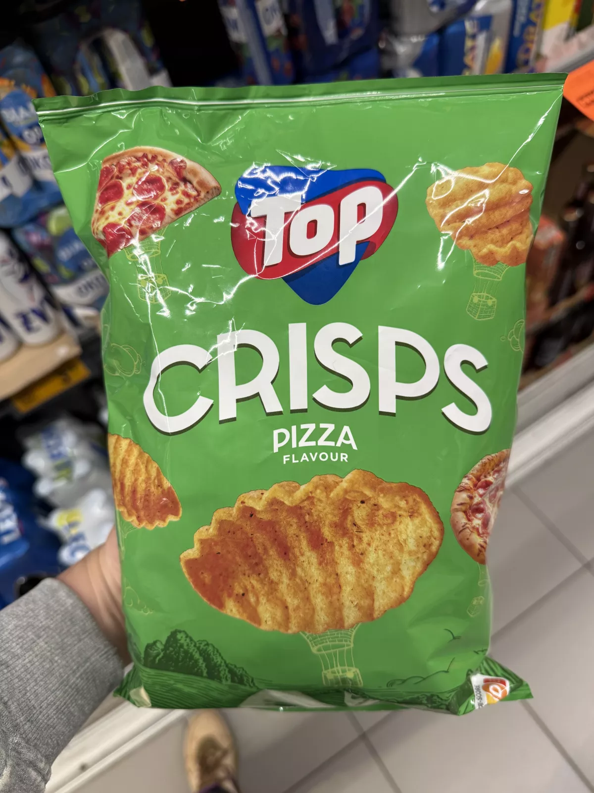 Top Crisps Pizza Flavour / Chrupki ziemniaczane o smaku pizzy | 90g