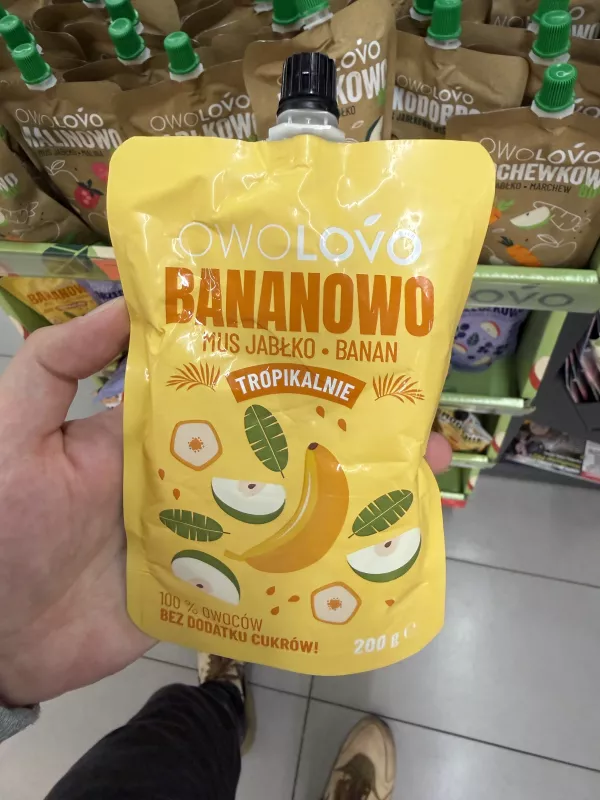 Owolovo Bananowo – Mus Jabłko – Banan | 200g