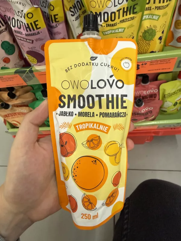 Owolovo Smoothie Jabłko-Morela-Pomarańcza | 250ml