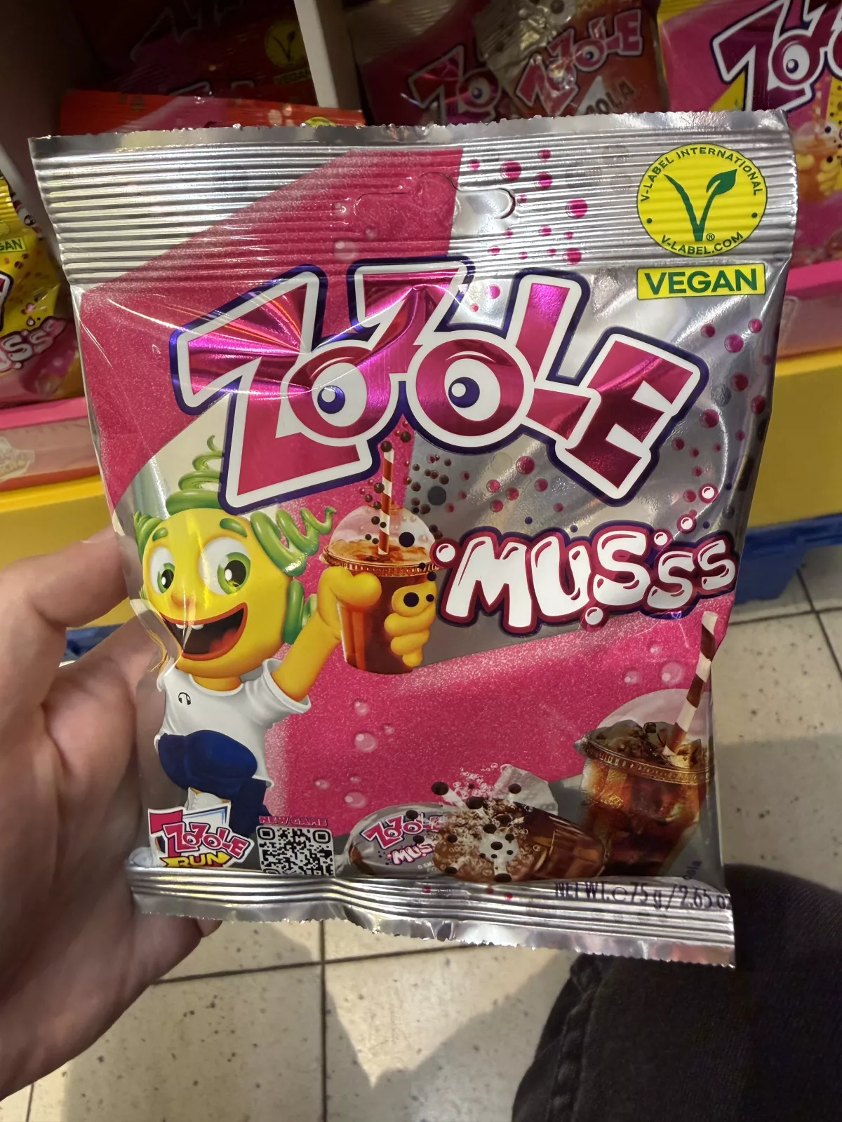 Zozole Musss karmelki nadziewane musujące o smaku coli | 75g