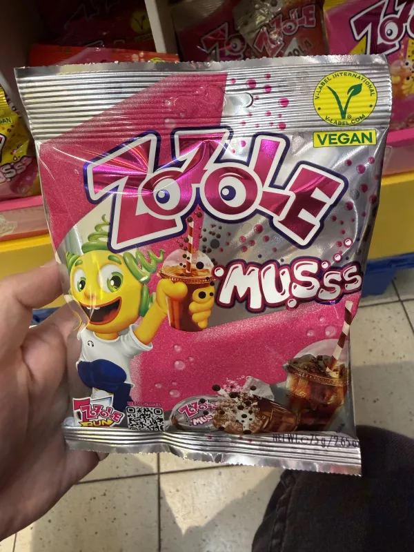 Zozole Musss karmelki nadziewane musujące o smaku coli | 75g