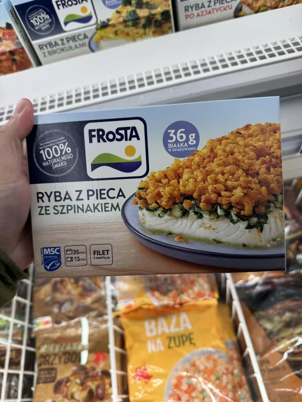 FRoSTA Ryba z pieca ze szpinakiem | 360g