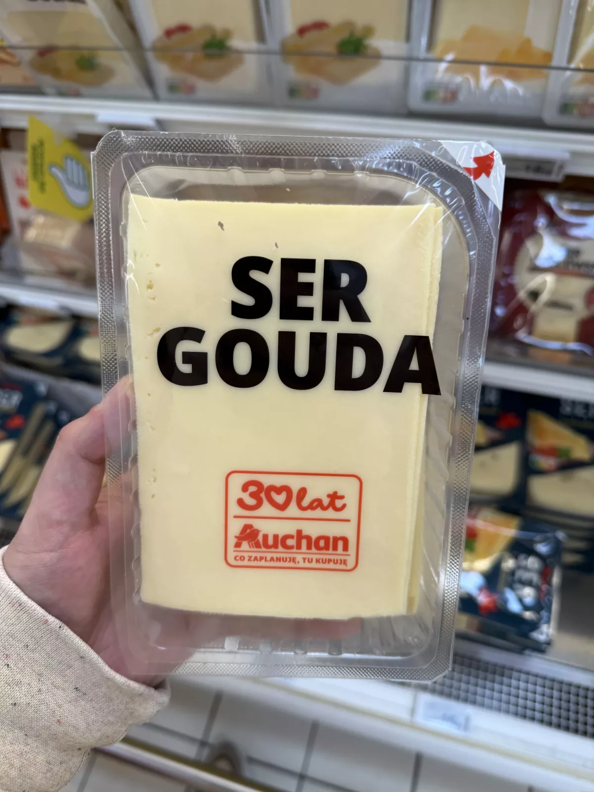 Auchan Ser Gouda plastry | 500g