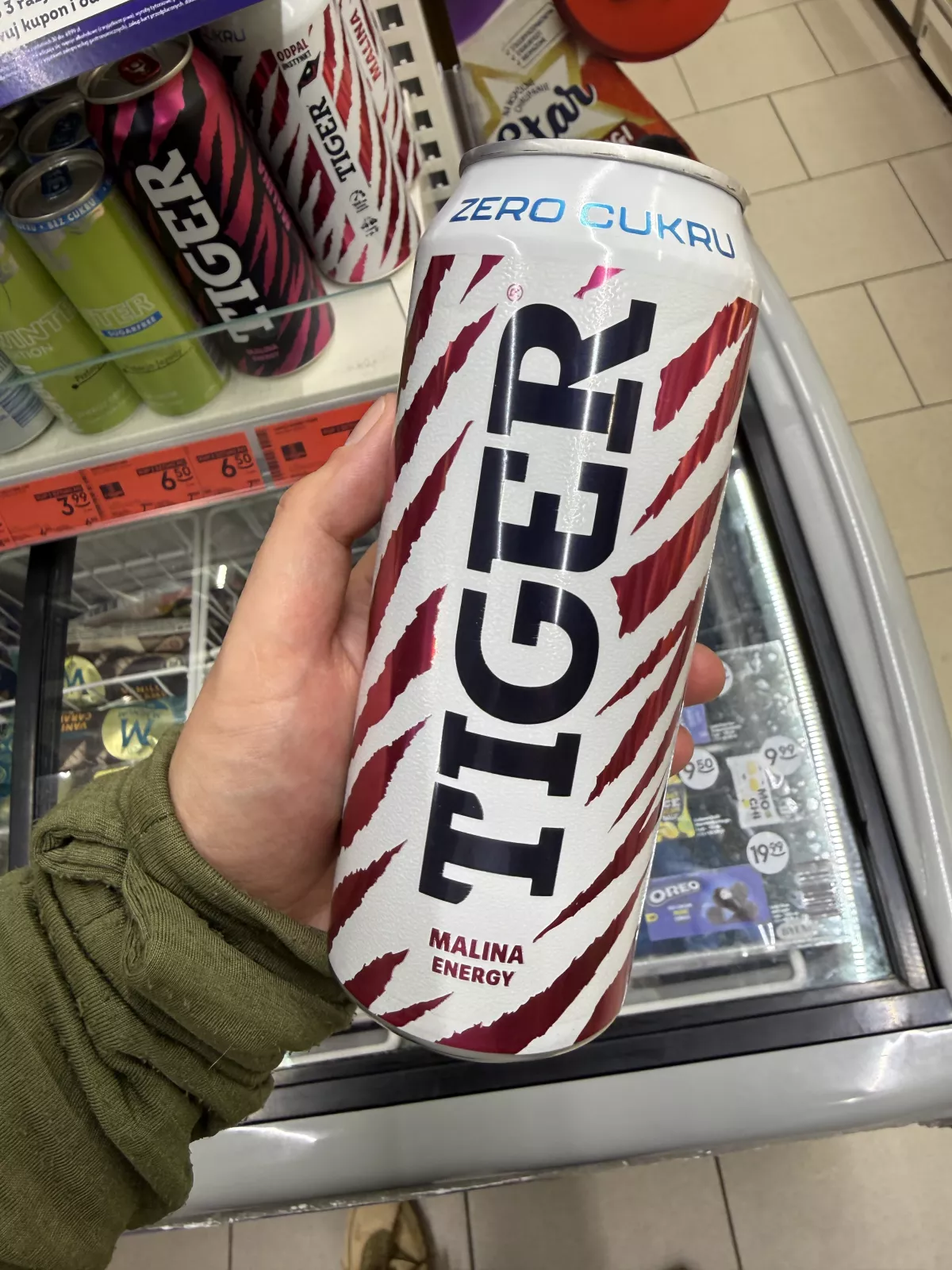 Tiger Energy Malina Zero Cukru | 500ml