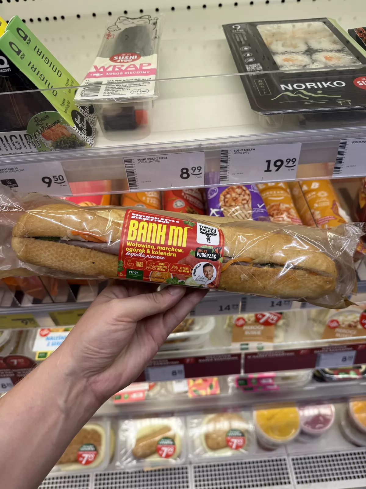 Tomcio Paluch Bánh mì wołowina, marchew, ogórek & kolendra, bagietka pszenna Mateusz Gessler | 230g