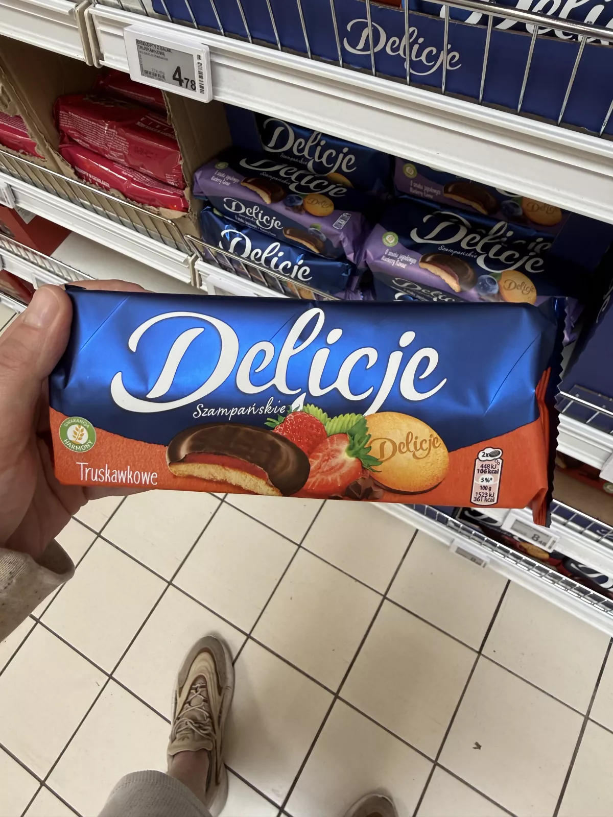 Delicje Szampańskie Truskawkowe | 147g
