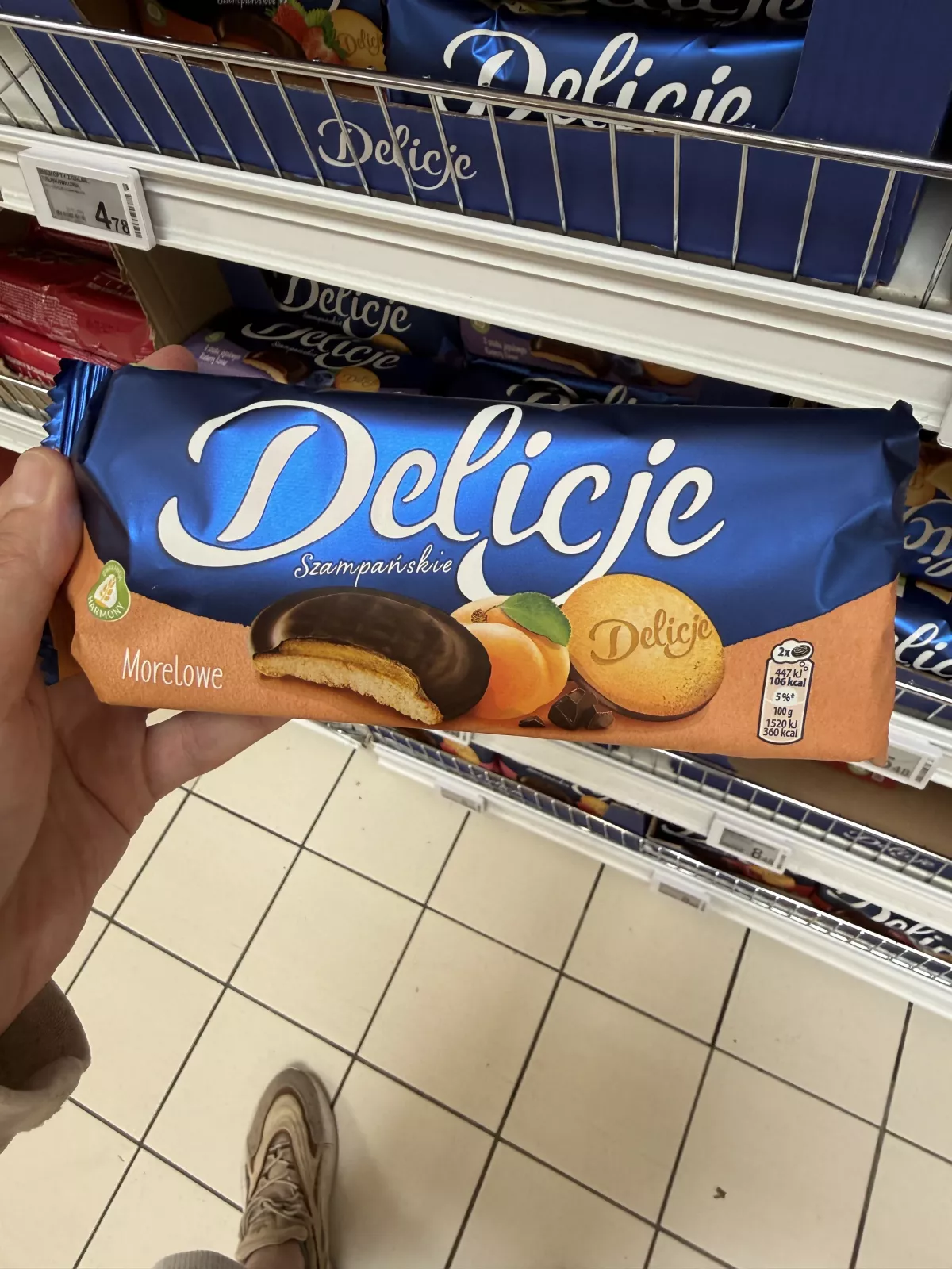 Delicje Szampańskie Morelowe | 147g