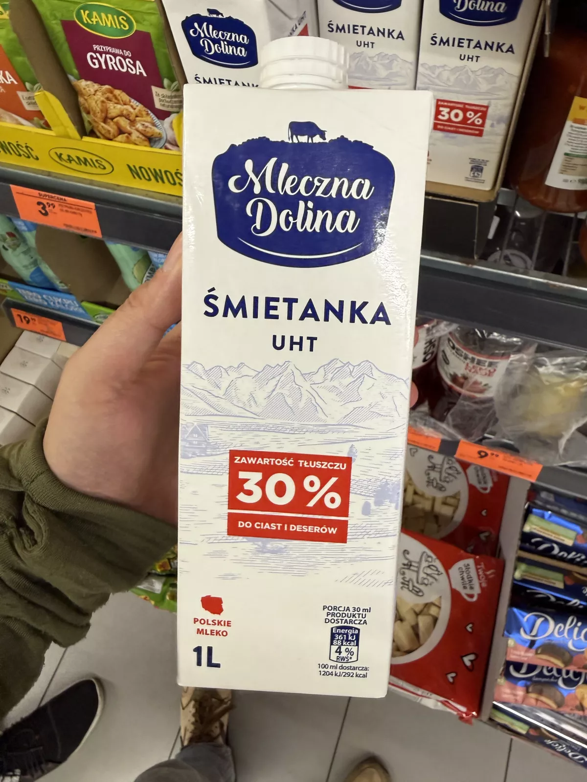 Mleczna Dolina Śmietanka UHT 30% | 1000ml