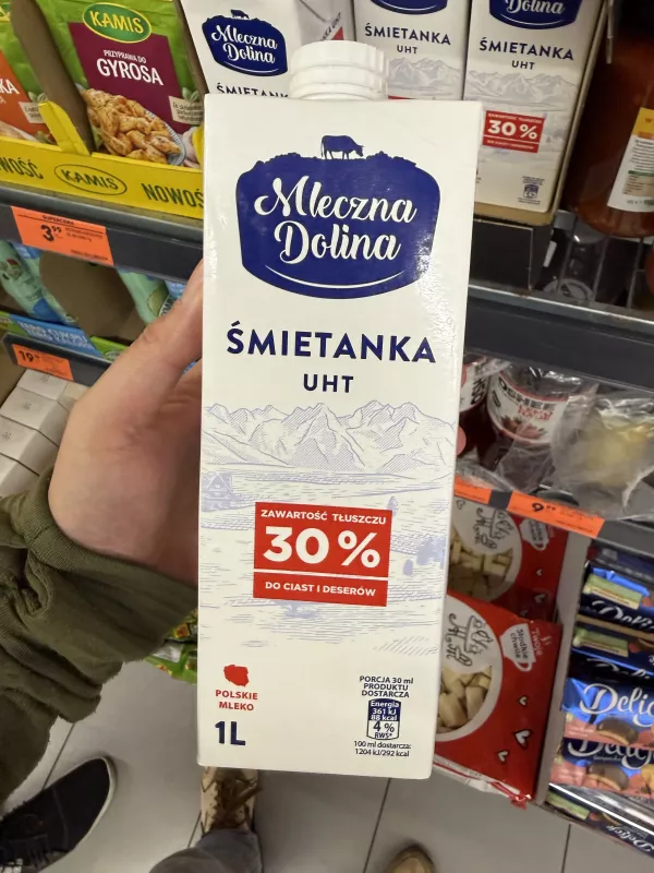 Mleczna Dolina Śmietanka UHT 30% | 1000ml
