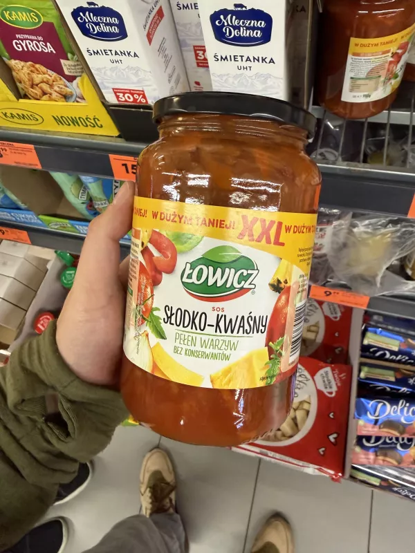 Łowicz Sos Słodko-Kwaśny XXL | 980g
