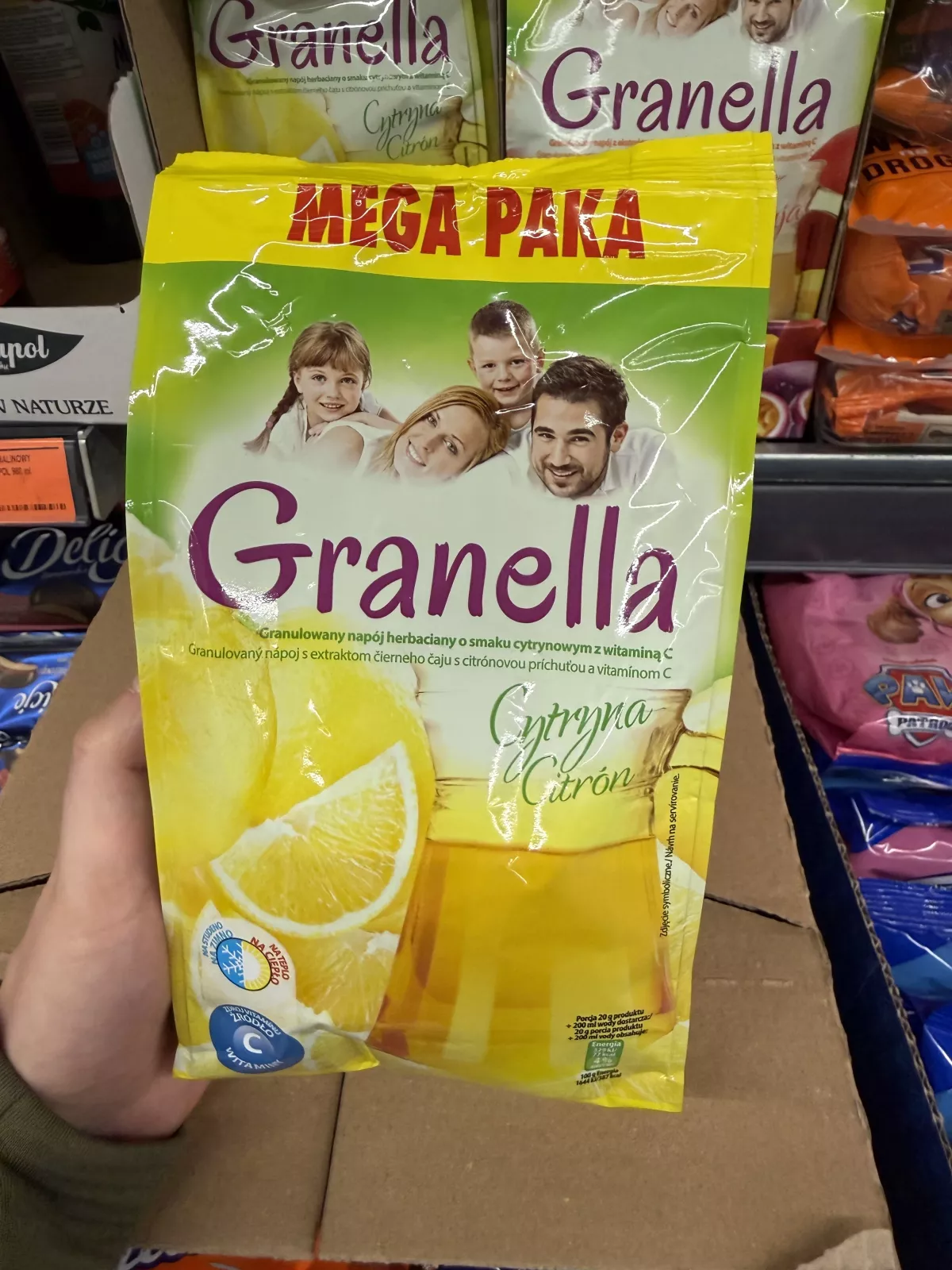 Granella Cytryna granulowany napój herbaciany o smaku cytrynowym z witaminą C | 600g