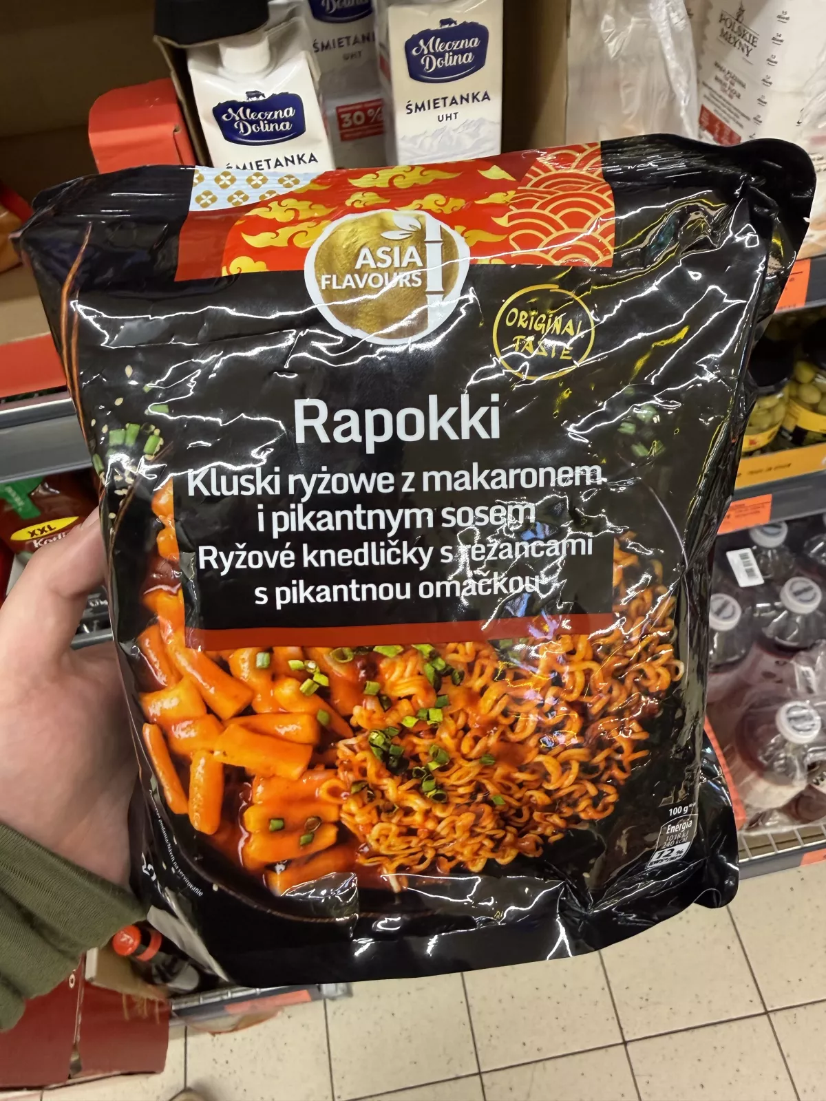 Asia Flavours Rapokki Kluski ryżowe z makaronem i pikantnym sosem | 220g