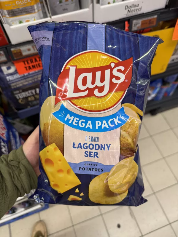 Lay’s Mega Pack o smaku Łagodny Ser | 200g
