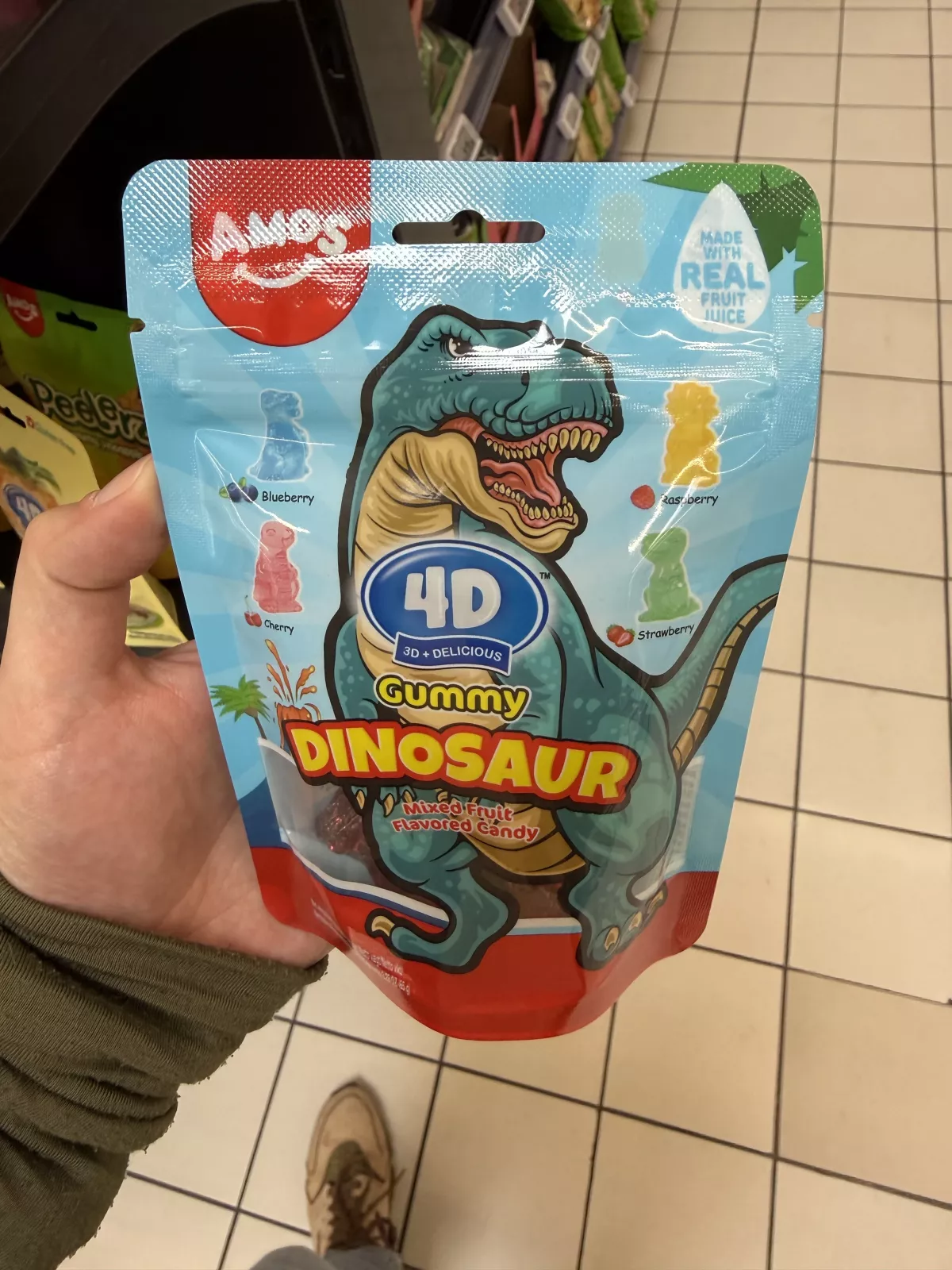 Amos 4D Gummy Dinosaur | 65g