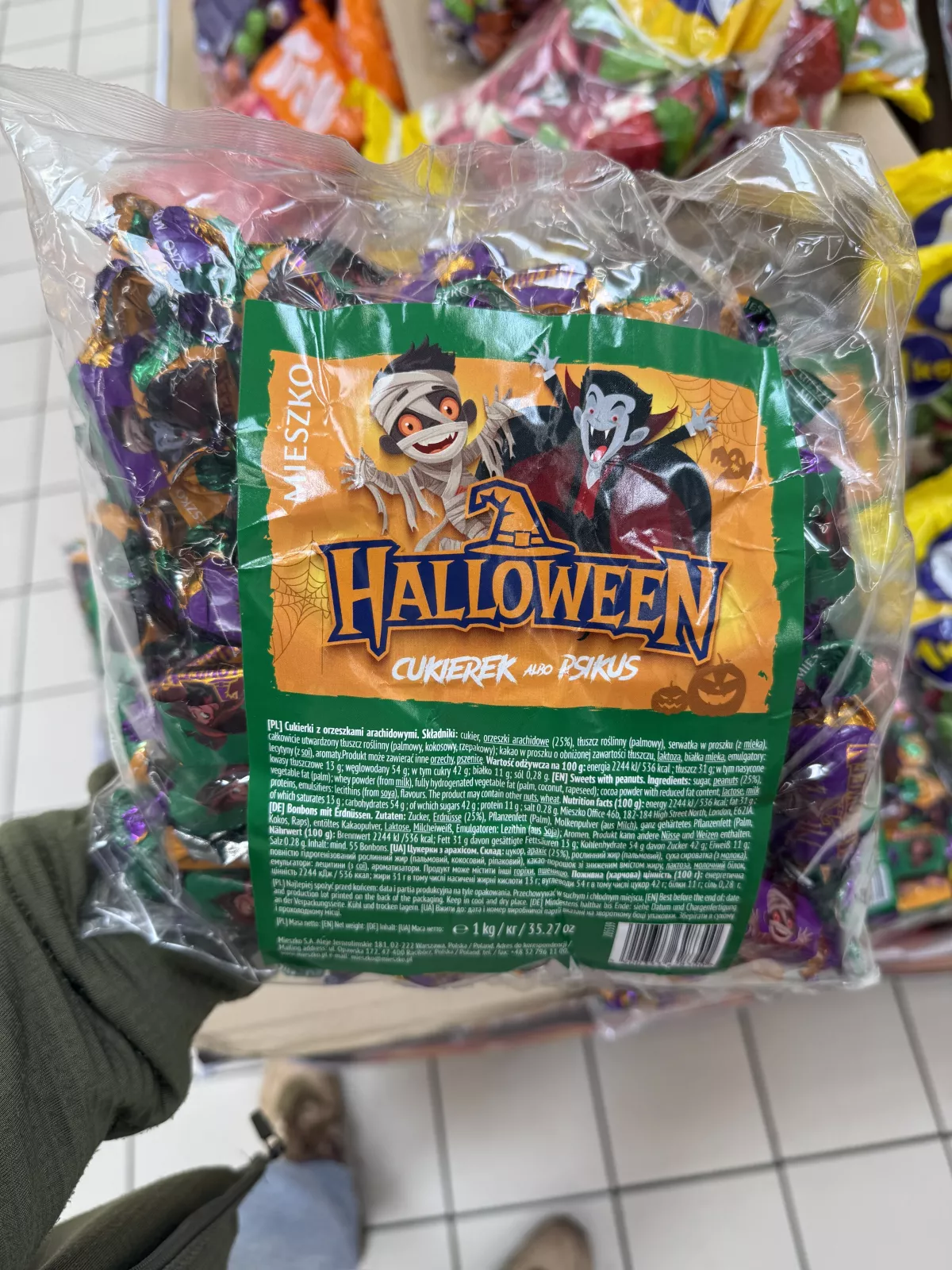 Mieszko Halloween Cukierek albo psikus cukierki z orzeszkami arachidowymi | 1kg