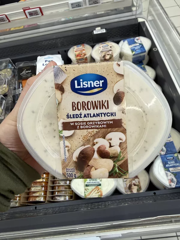 Lisner Borowiki Śledź atlantycki w sosie grzybowym z borowikami | 500g