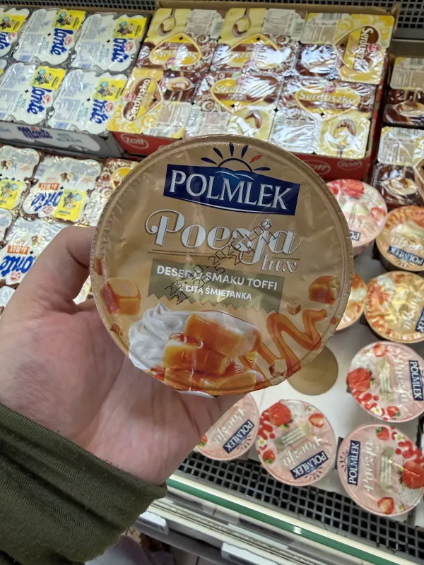 Polmlek Poezja Lux Deser o smaku toffi z bitą śmietanką | 180g