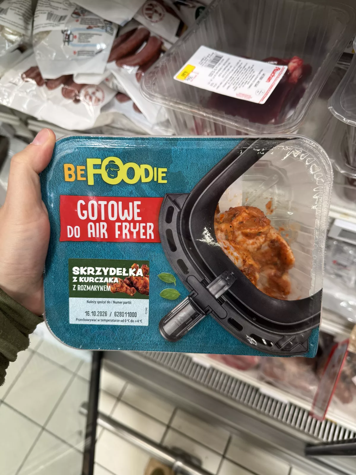 BeFoodie Skrzydełka z kurczaka z rozmarynem – Gotowe do Air Fryer | 500g
