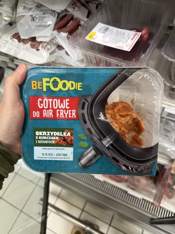 BeFoodie Skrzydełka z kurczaka z rozmarynem – Gotowe do Air Fryer | 500g