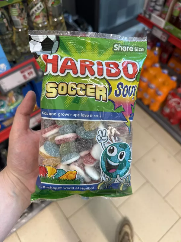 Haribo Soccer Sour (zielone opakowanie) | 300g