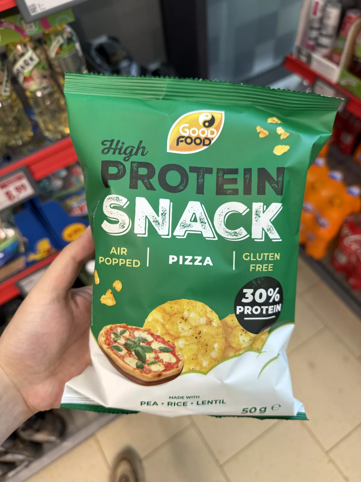 Good Food High Protein Snack Pizza / Mini wafle proteinowe o smaku pizzy | 50g