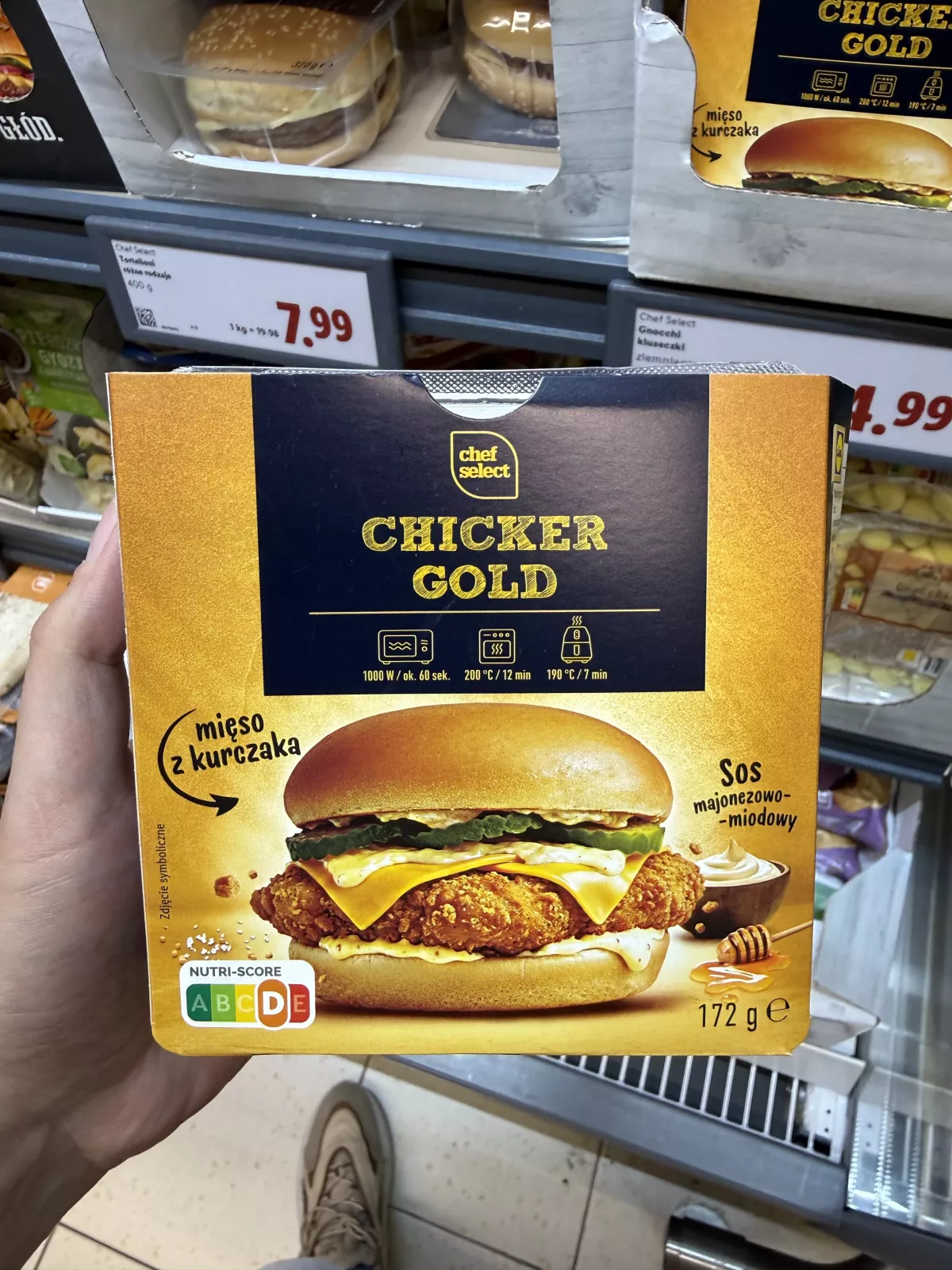 Chef Select Chicker Gold burger z kurczakiem | 172g