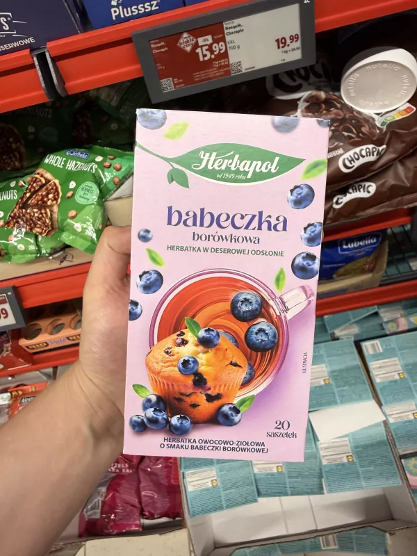 Herbapol Babeczka borówkowa Herbatka owocowo-ziołowa o smaku babeczki borówkowej | 46g