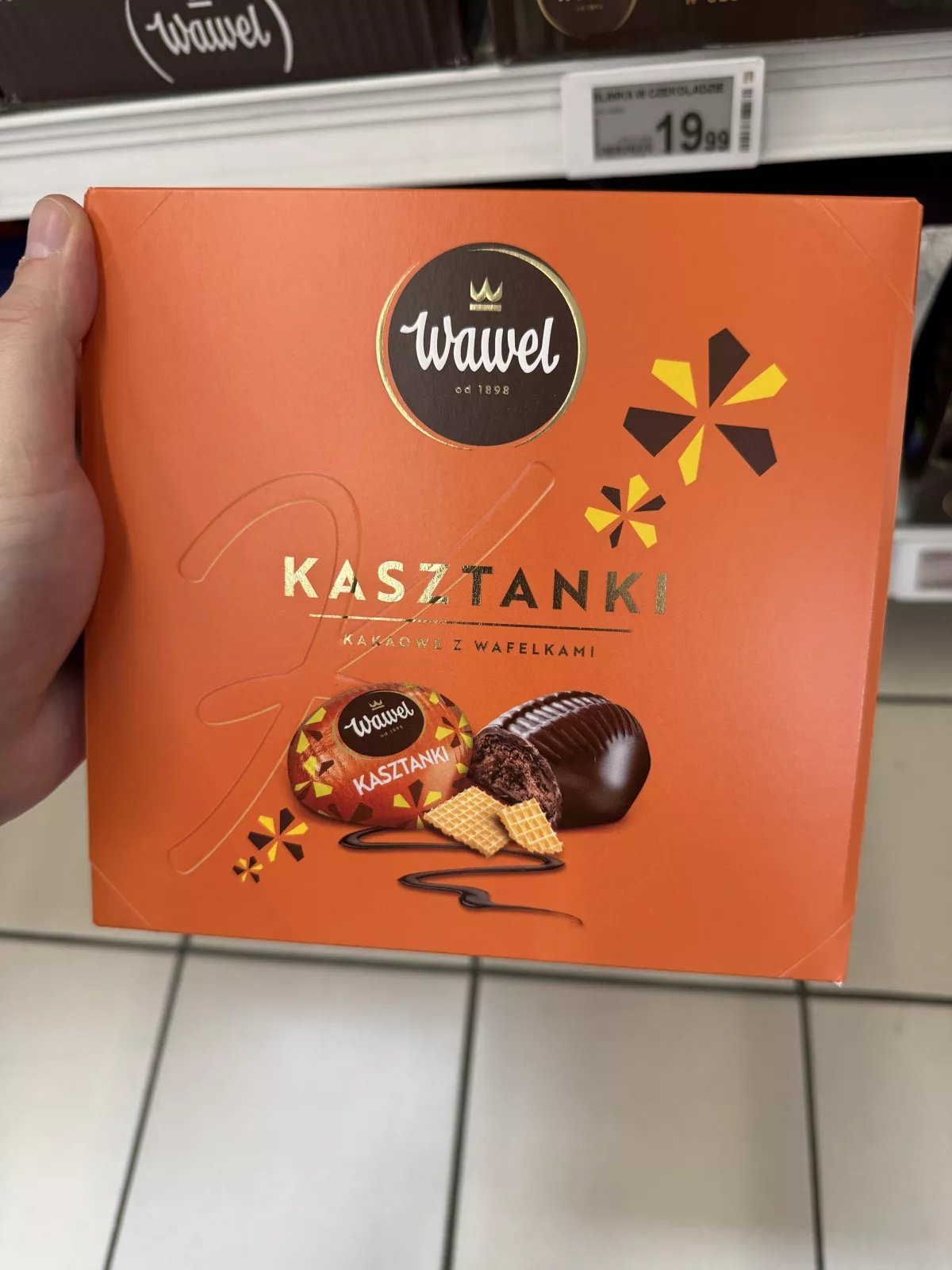 Wawel Kasztanki kakaowe z wafelkami | 160g