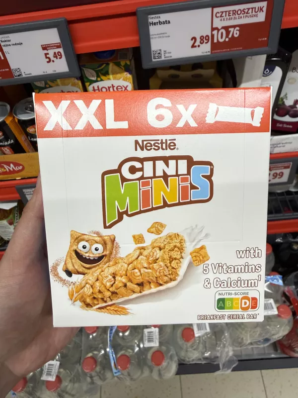 Nestlé Cini Minis Breakfast Cereal Bar XXL | 6x25g / 150g