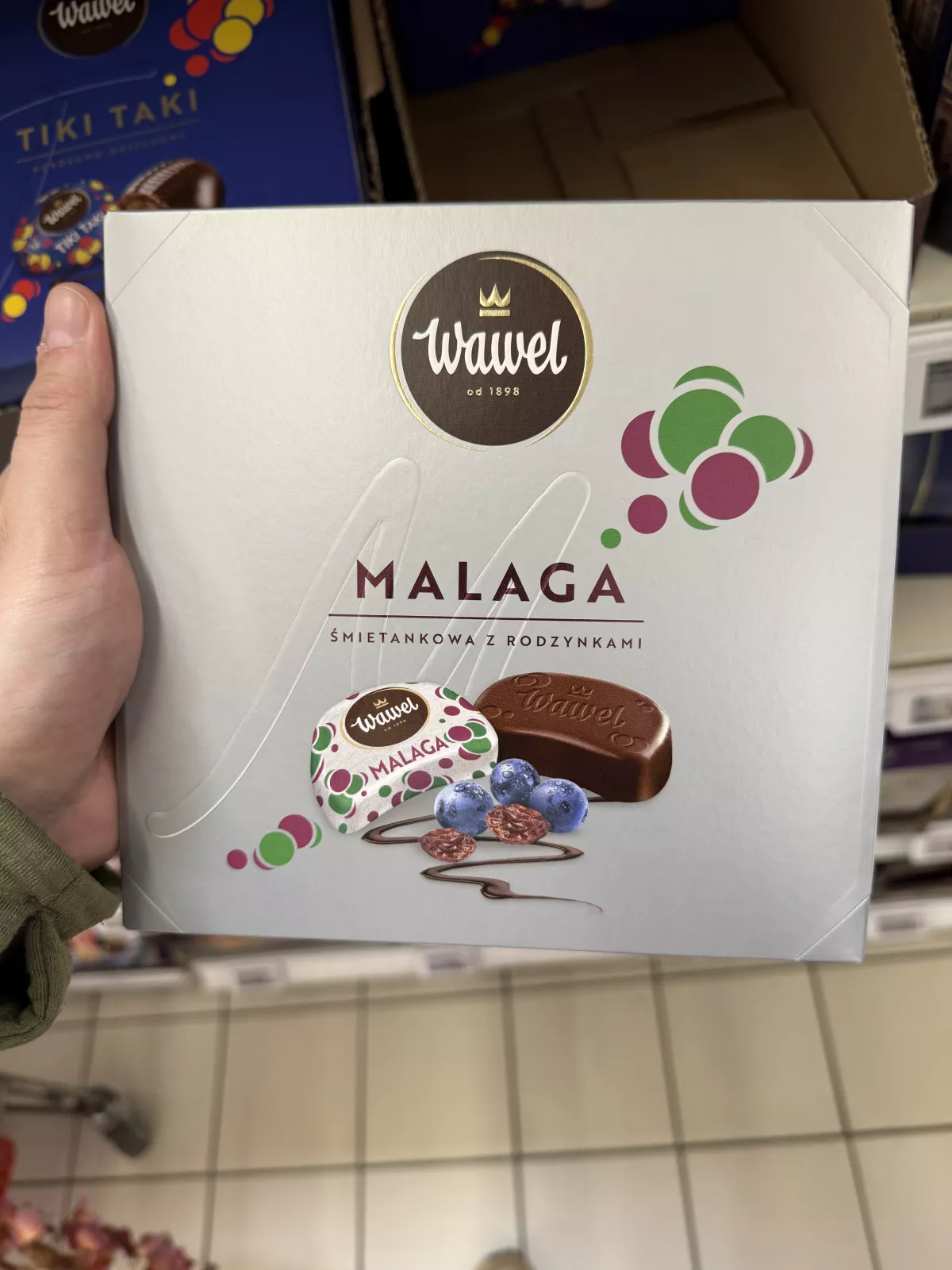 Wawel Malaga śmietankowa z rodzynkami | 160g