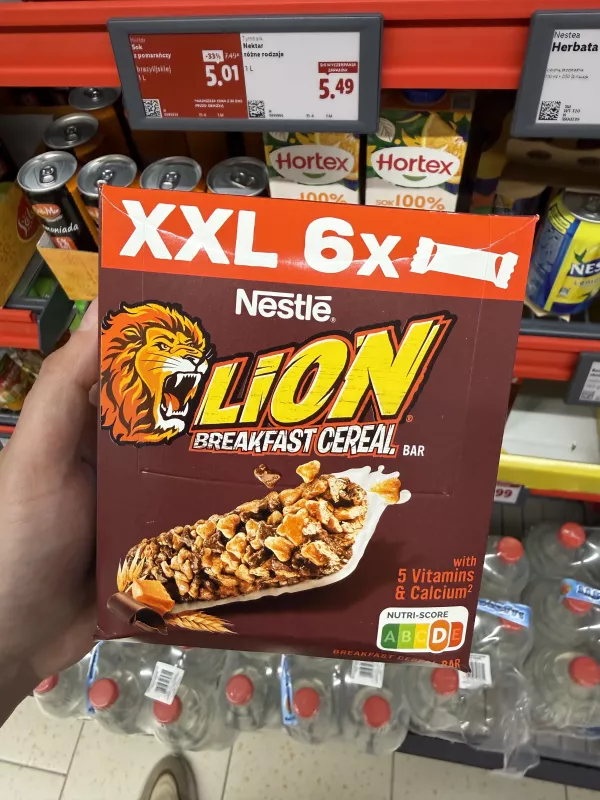 Nestlé Lion Breakfast Cereal Bar XXL | 6x25g
