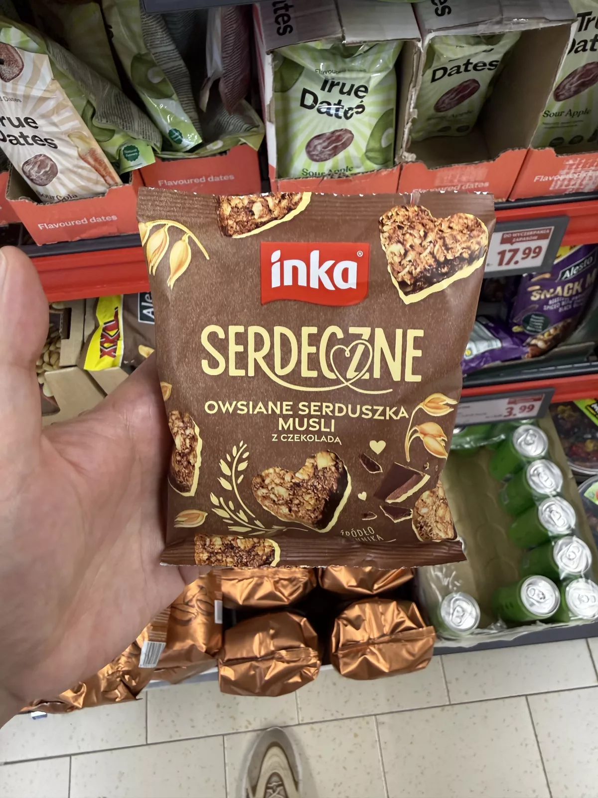 Inka Serdeczne Owsiane serduszka musli z czekoladą | 50g