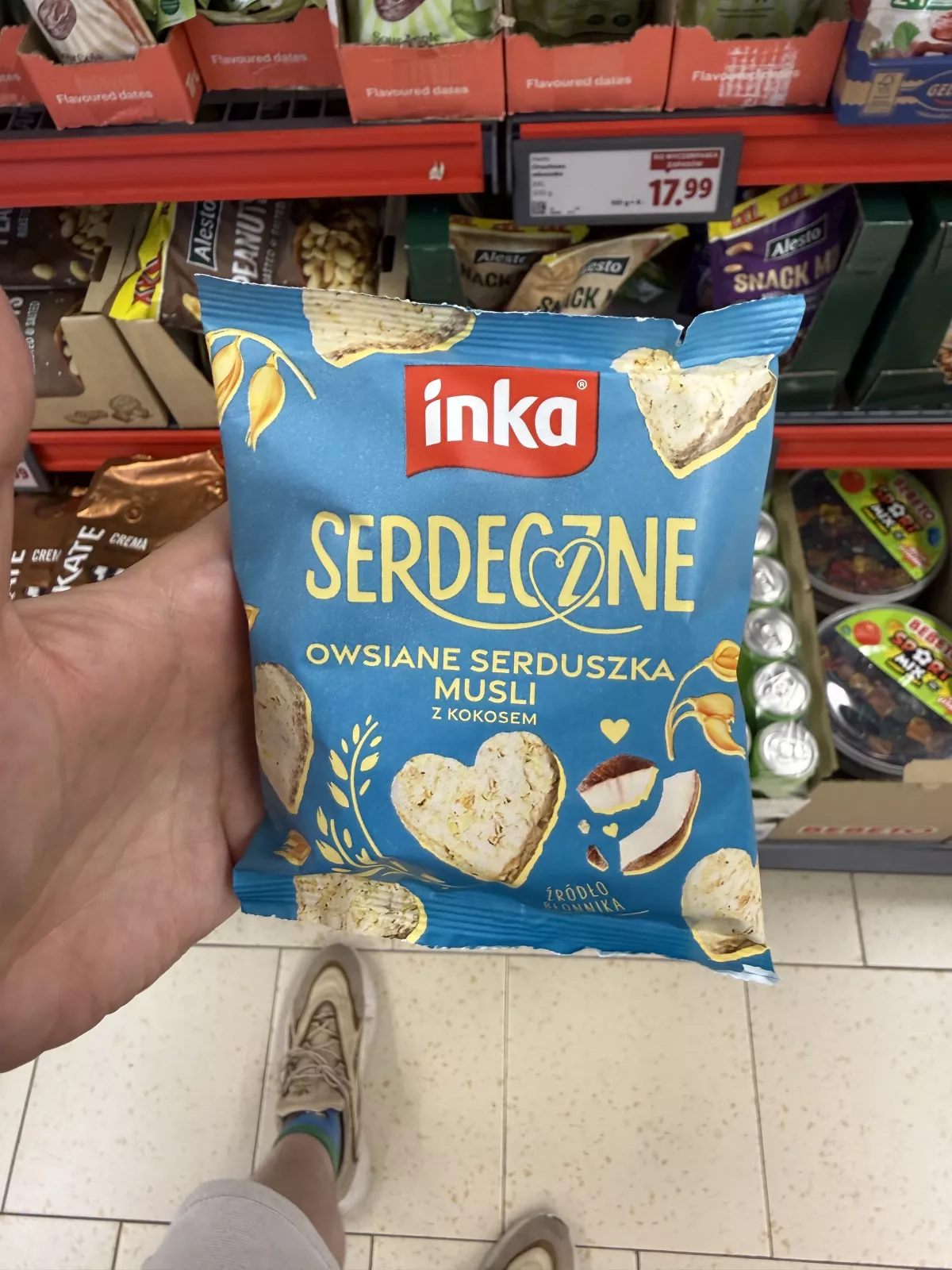Inka Serdeczne owsiane serduszka musli z kokosem | 50g