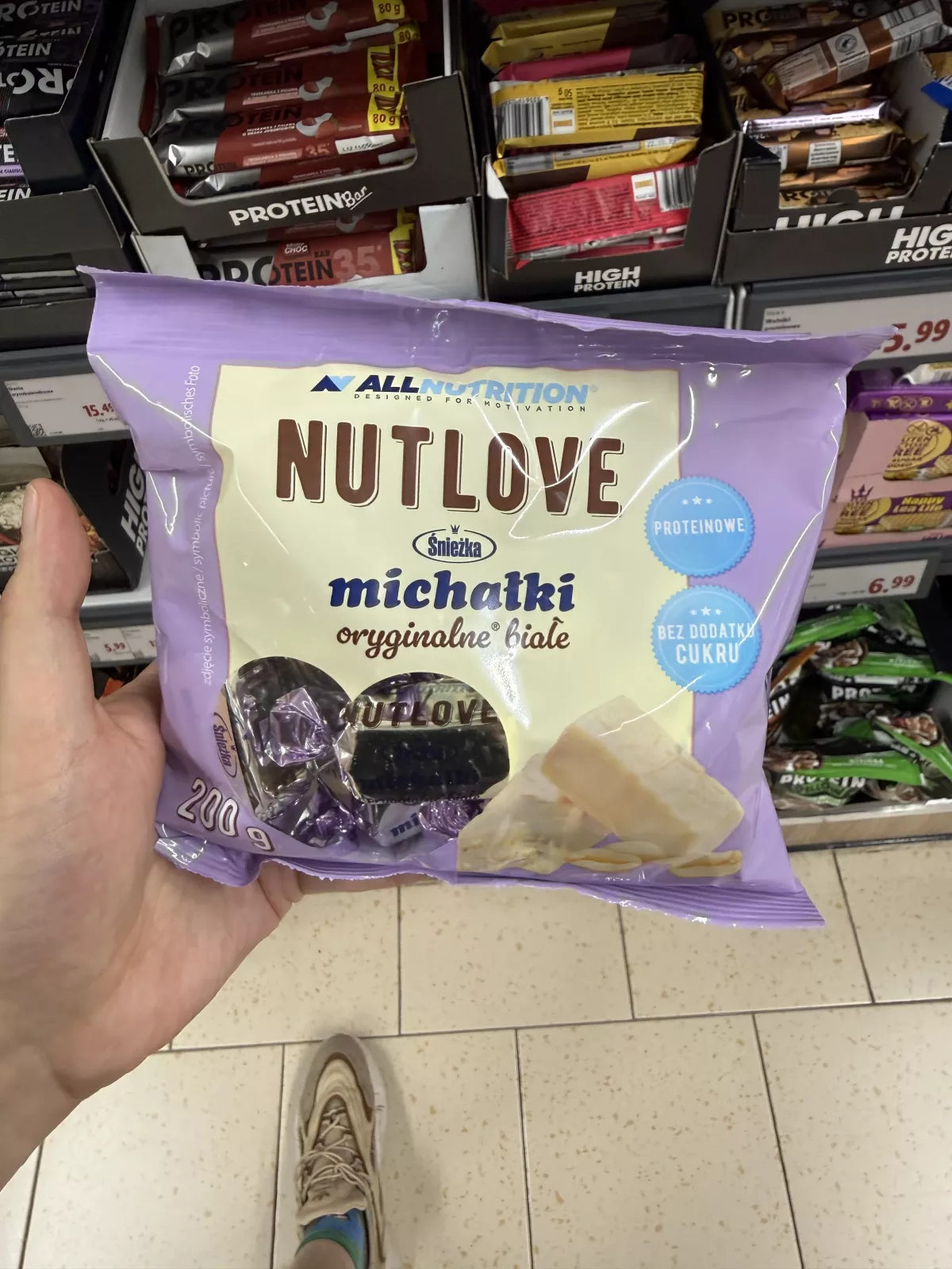 Allnutrition Nutlove Śnieżka Michałki Oryginalne Białe | 200g