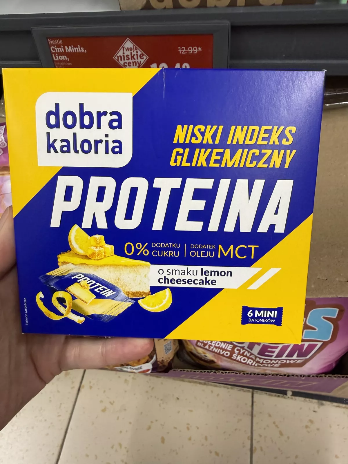 Dobra Kaloria Proteina mini batoniki o smaku lemon cheesecake | 102g