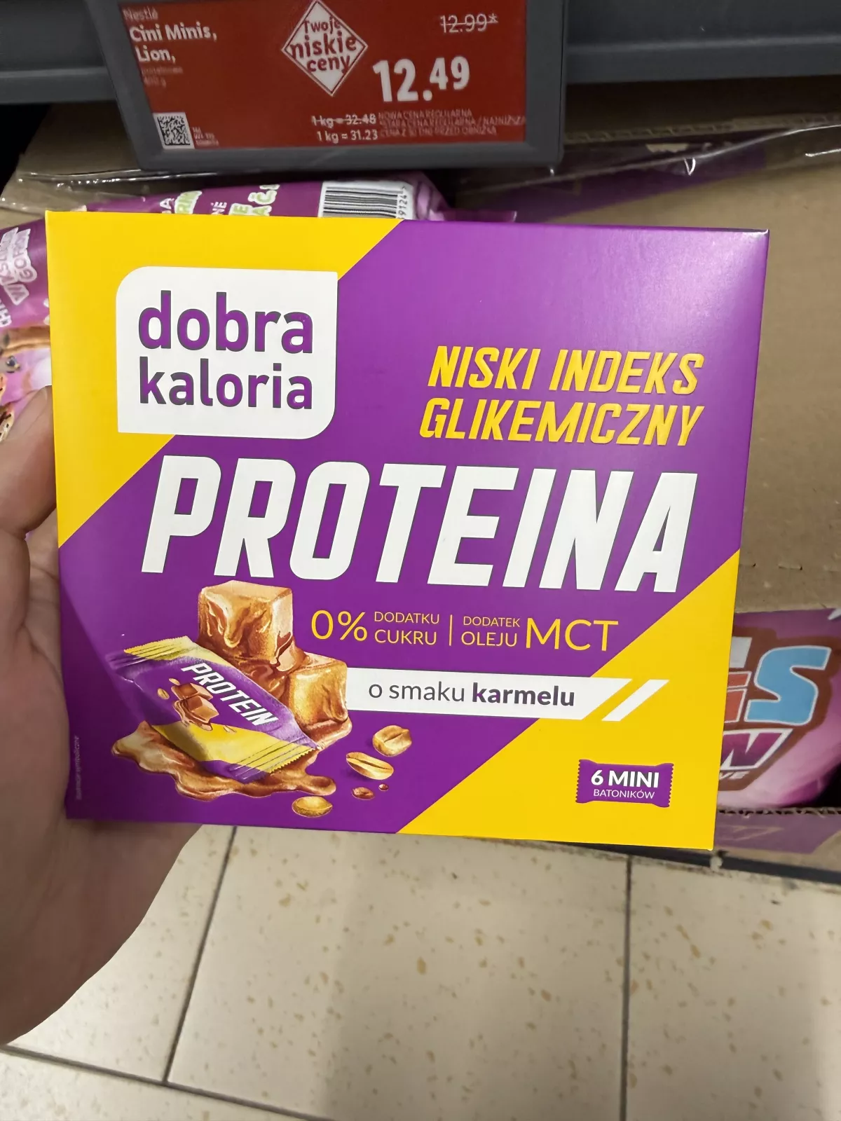 Dobra Kaloria Proteina mini batoniki o smaku karmelu | 102g