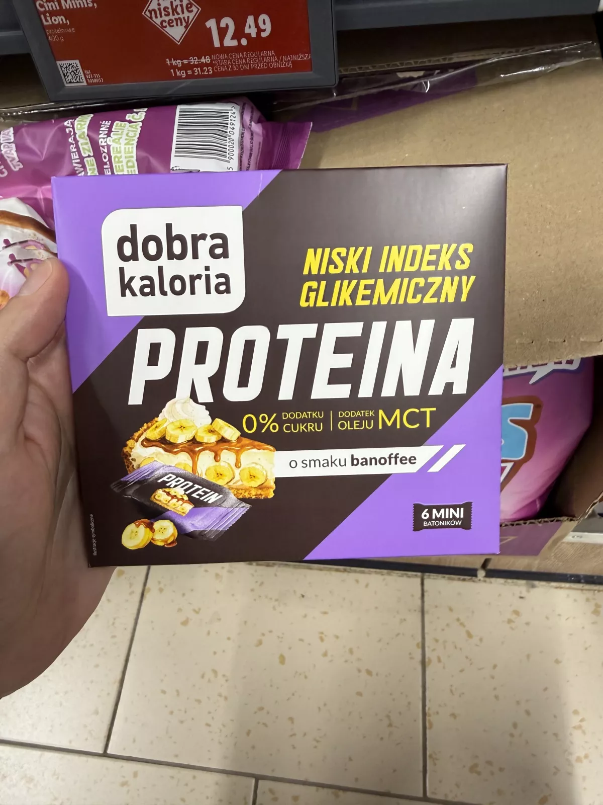 Dobra Kaloria Proteina mini batoniki o smaku banoffee | 102g