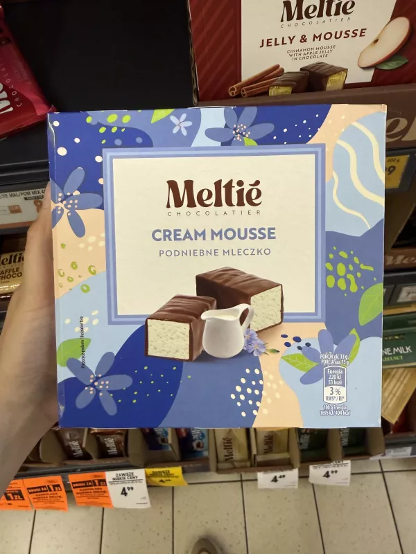 Meltié Chocolatier Cream Mousse / Podniebne mleczko | 380g