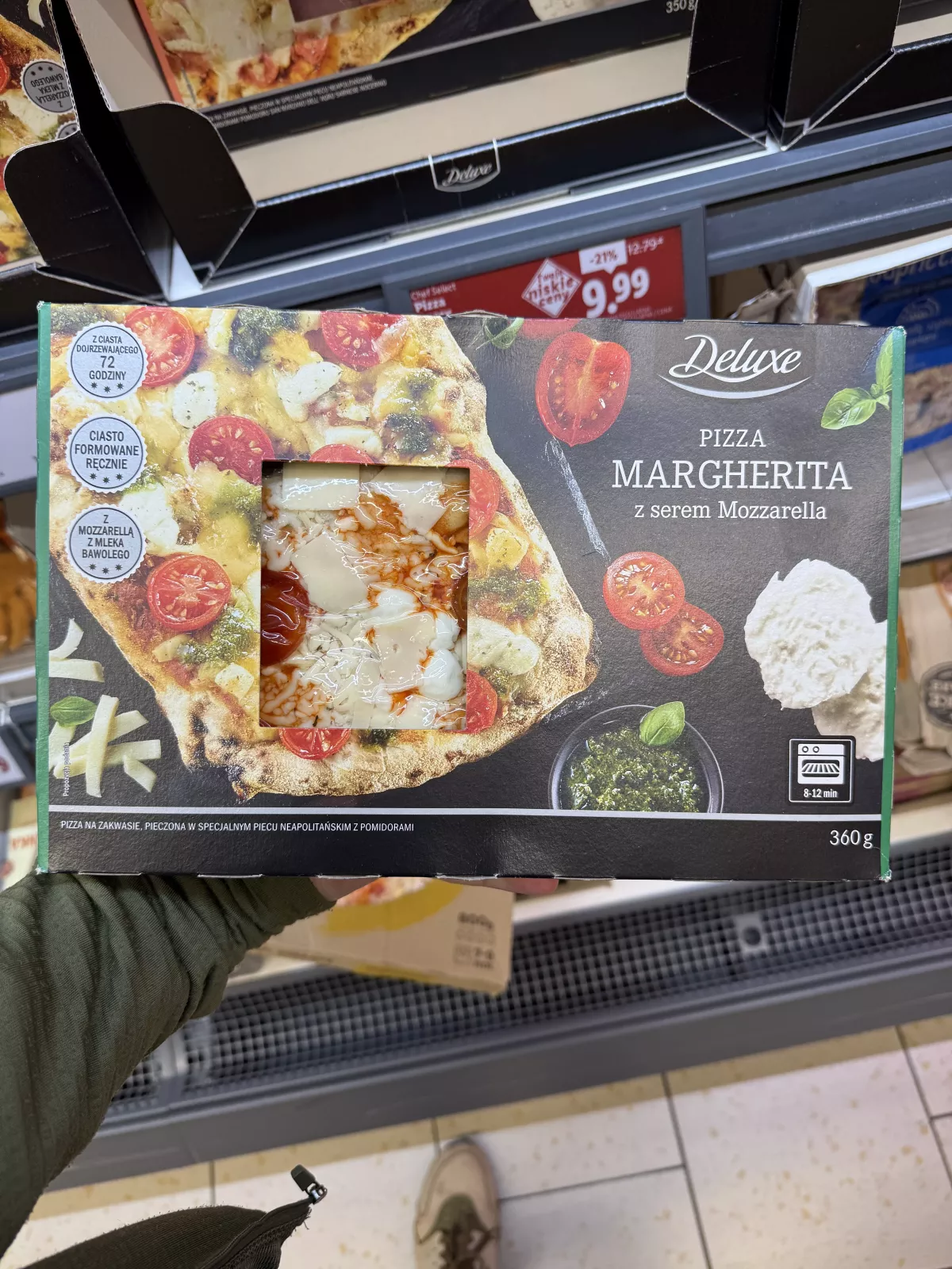 Deluxe Pizza Margherita z serem Mozzarella | 360g