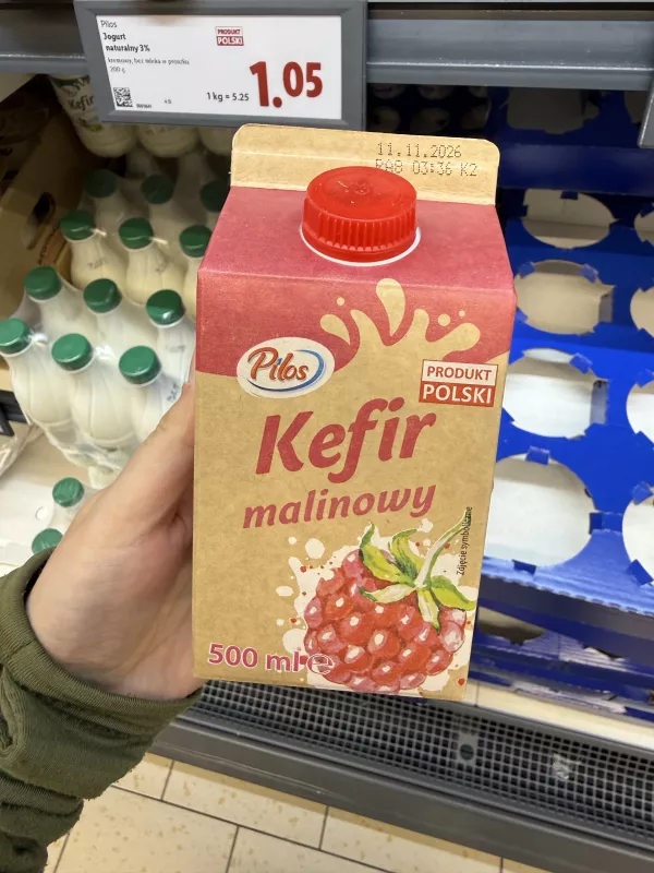 Pilos Kefir malinowy | 500ml