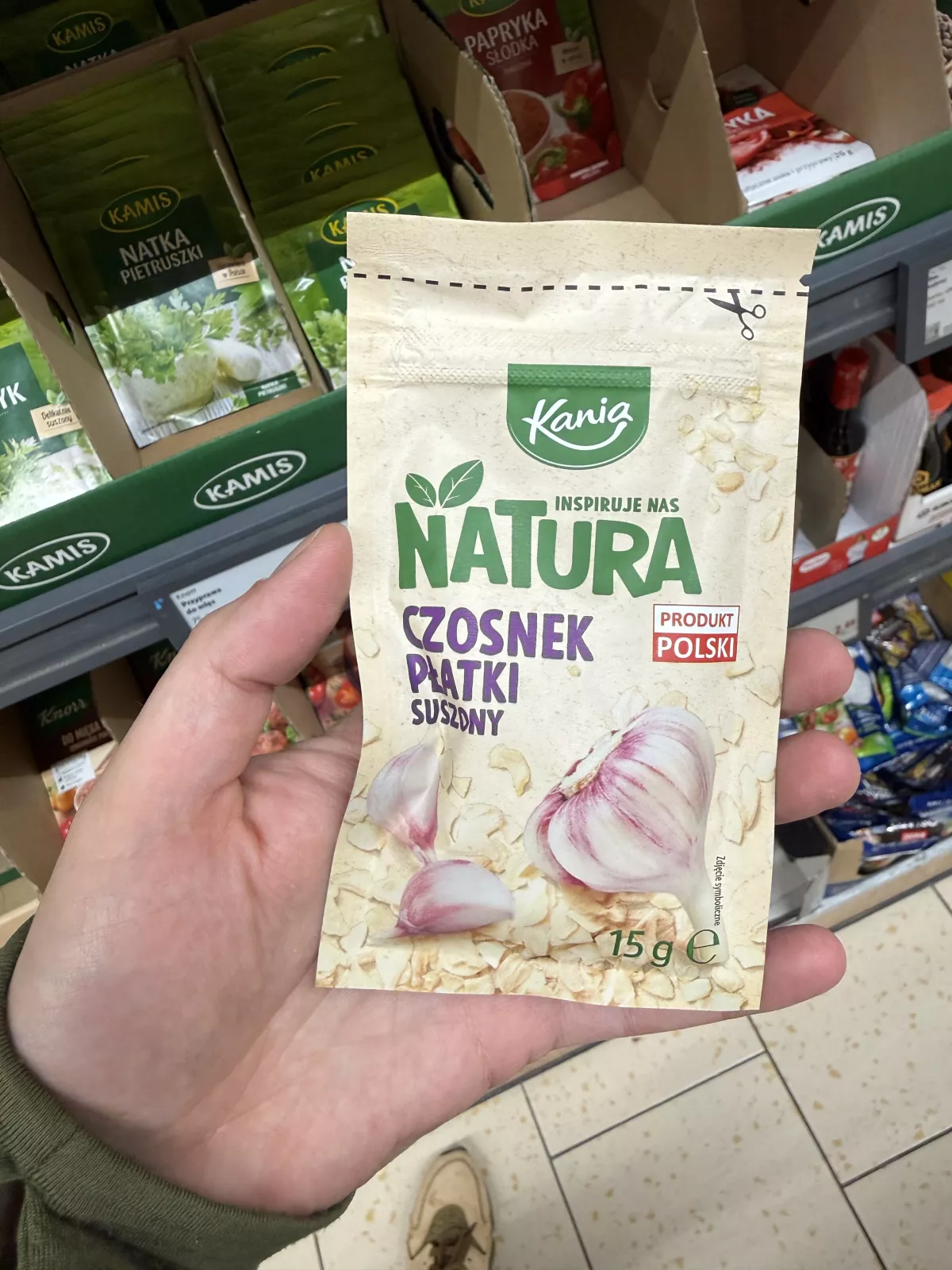 Kania Natura Czosnek płatki suszony | 15g