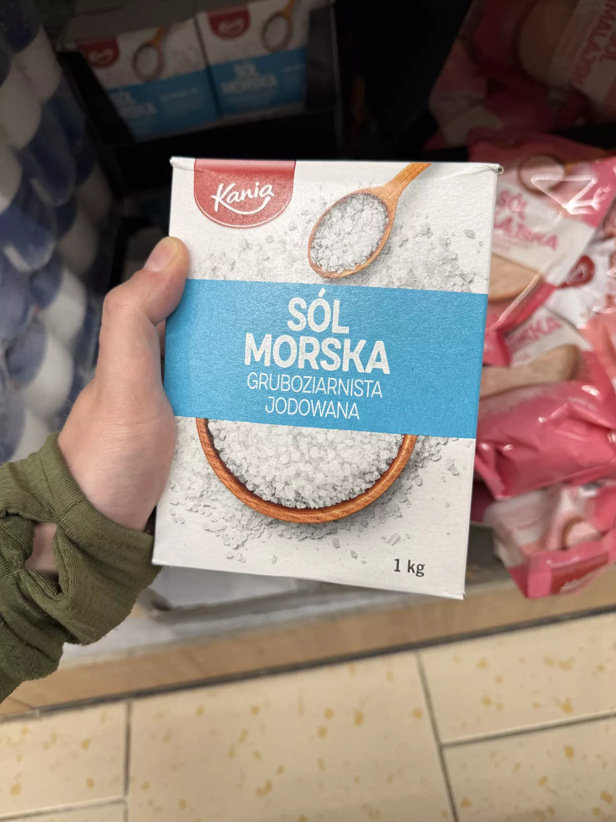 Kania Sól morska gruboziarnista jodowana | 1kg