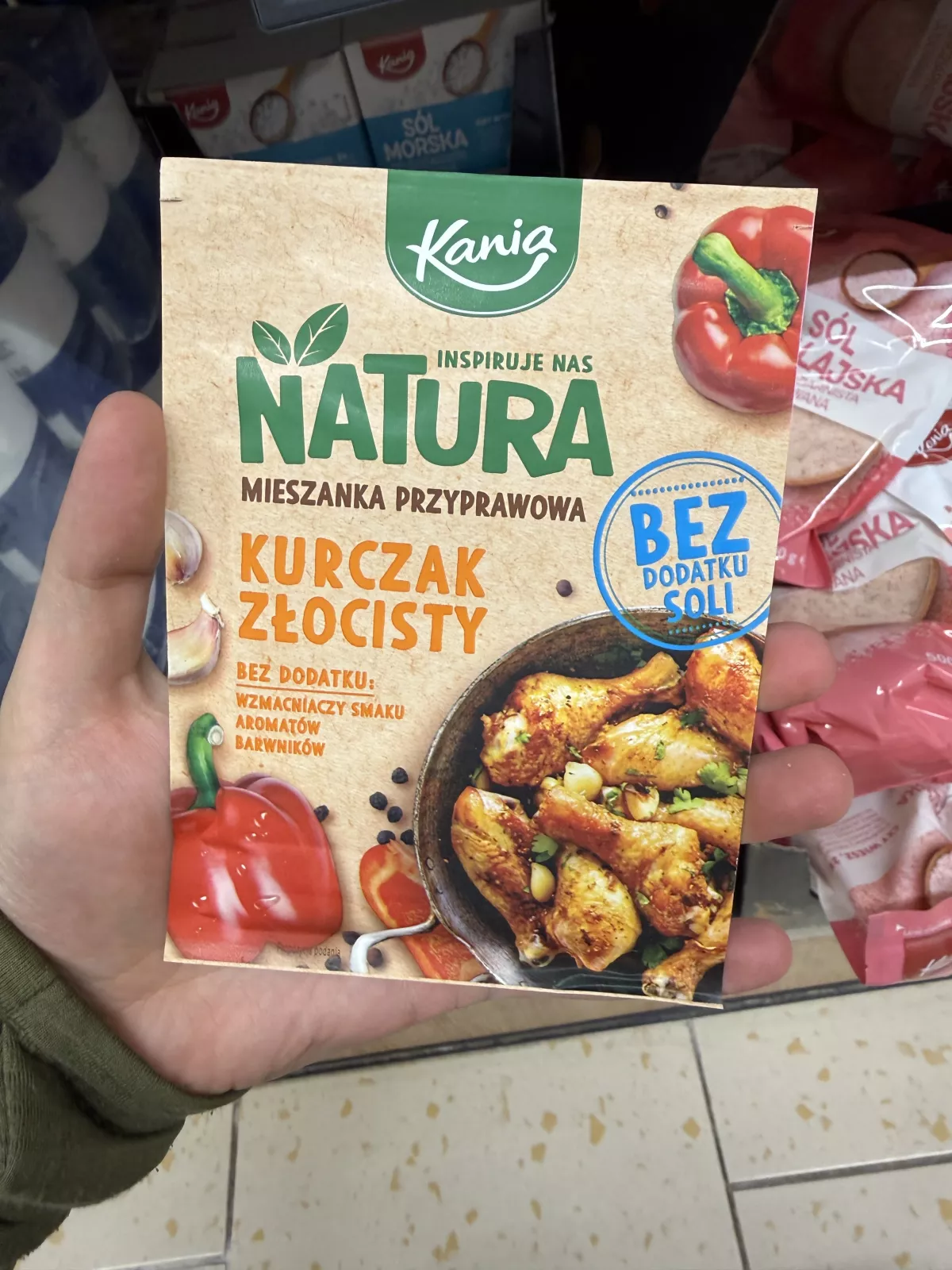 Kania Inspiruje nas Natura Mieszanka przyprawowa Kurczak złocisty bez dodatku soli | 18g