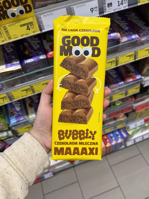 Good Mood Bubbly Maaaxi Czekolada mleczna napowietrzona | 150g