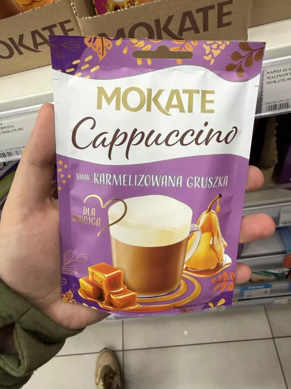 Mokate Cappuccino dla Dwojga smak karmelizowana gruszka | 40g