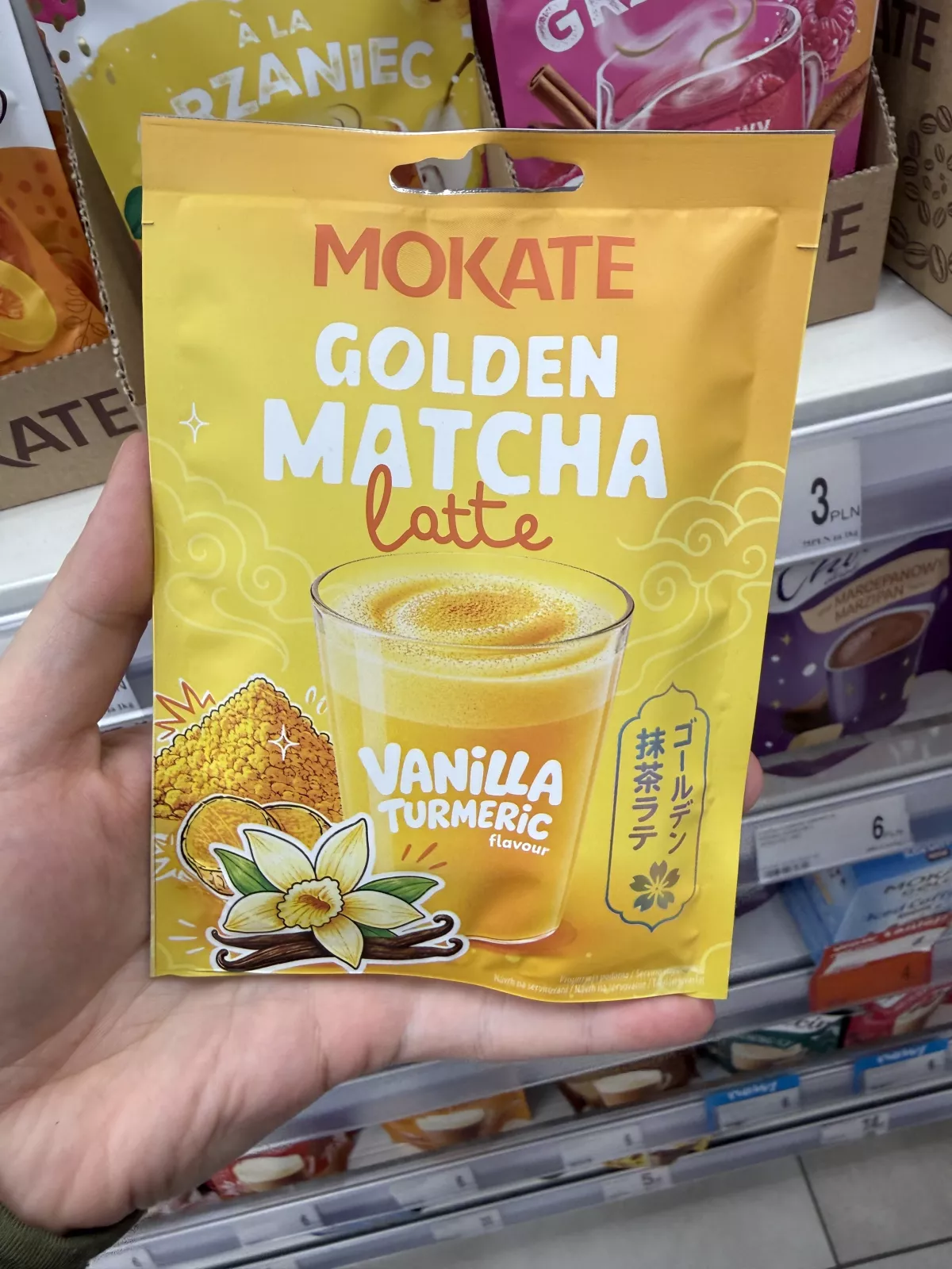 Mokate Golden Matcha Latte Vanilla Turmeric flavour | 25g