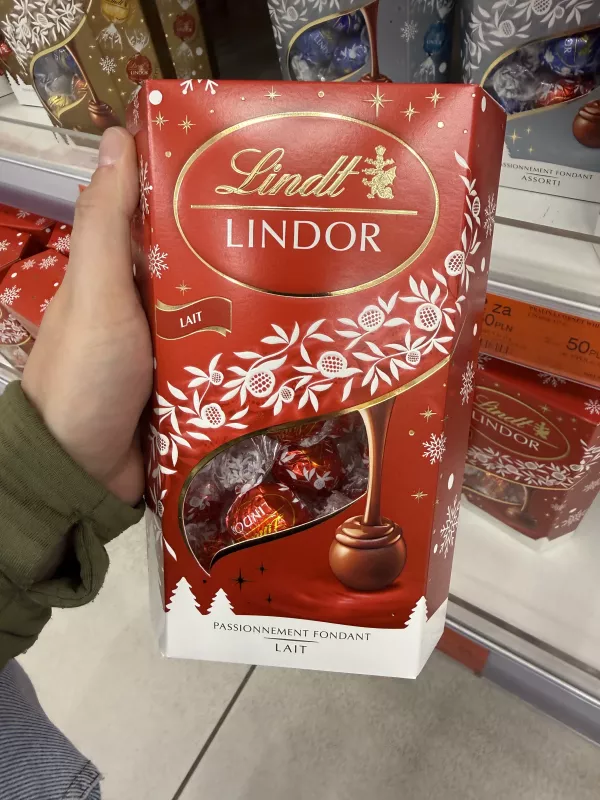 Lindt Lindor Lait / Mleczne (edycja świąteczna) | 337g