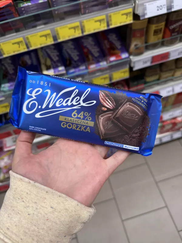 E. Wedel Czekolada gorzka klasyczna 64% | 90g